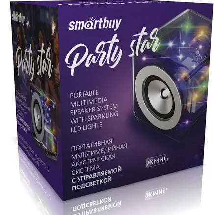 Акустическая система Smartbuy PARTY STAR, RGB, Bluetooth, 3 Вт (SBS-500)/8