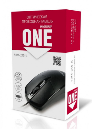 Мышь проводная Smartbuy ONE 215-K [SBM-215-K] черный