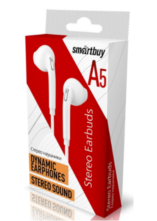 Внутриканальные наушники SmartBuy A5, белые