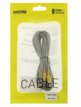 Кабель SmartBuy 1xRCA-1xRCA, 5.0m