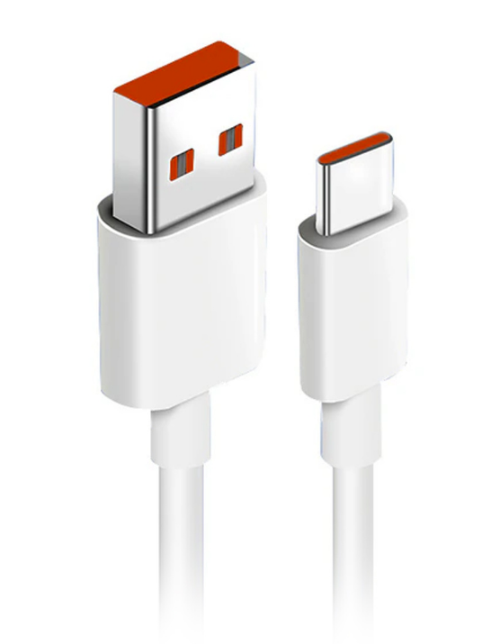 Кабель USB - Type-C для Xiaomi (6A, 120W, чип Turbo Charger) (тех.упак.) Белый - OR