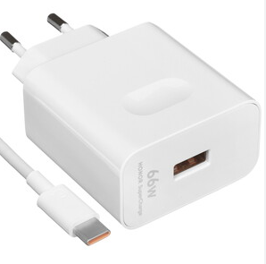 СЗУ Huawei SuperCharger (66W, QC3.0, кабель Type-C) Белый