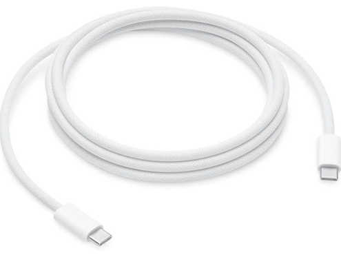 Кабель Type-C - Type-C для iPhone 15-17 (60W, PD, оплетка нейлон, тех.упак.) Белый - OR