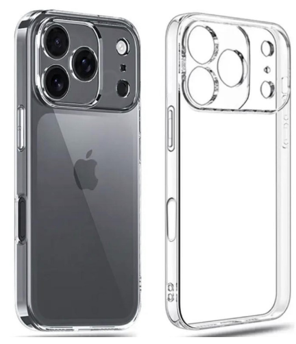 Чехол-накладка для iPhone 17 Pro (с защитой камеры, прозрачный)