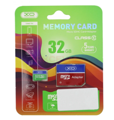 Карта памяти MicroSDHC 32GB Class 10 XO + SD адаптер