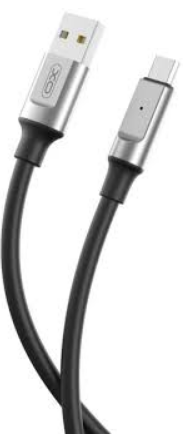 Кабель USB - MicroUSB XO NB251 (6A, силикон) Черный