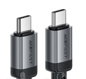 Кабель Type-C - Type-C XO NB-Q307 (60W, PD, оплетка нейлон, сверхтонкий) Черный