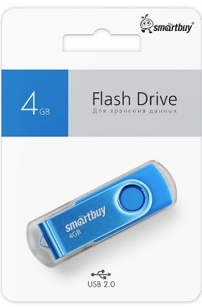 USB-Flash 4GB Smart Buy Twists синяя