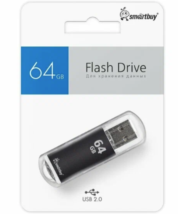 USB-Flash 64GB Smart Buy V-Cut черная