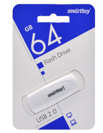 USB-Flash 64GB Smart Buy Scout белая